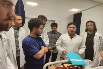 بازدید علمی از بیمارستان سوختگی و اعصاب و روان 