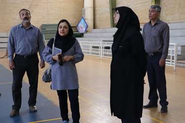 بازدید معاون فرهنگی دانشگاه علوم پزشکی جهرم از سالن‌های تربیت بدنی